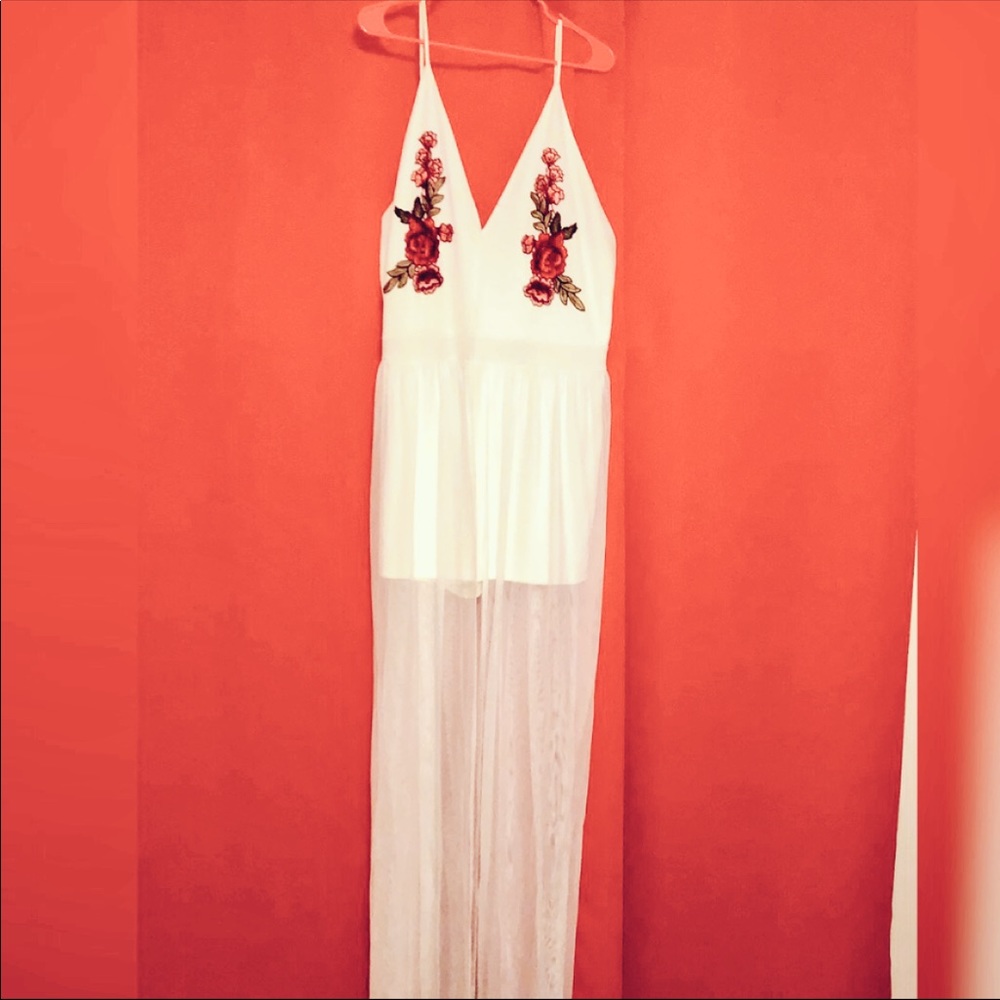 GSLovesMe- Sheer caped romper